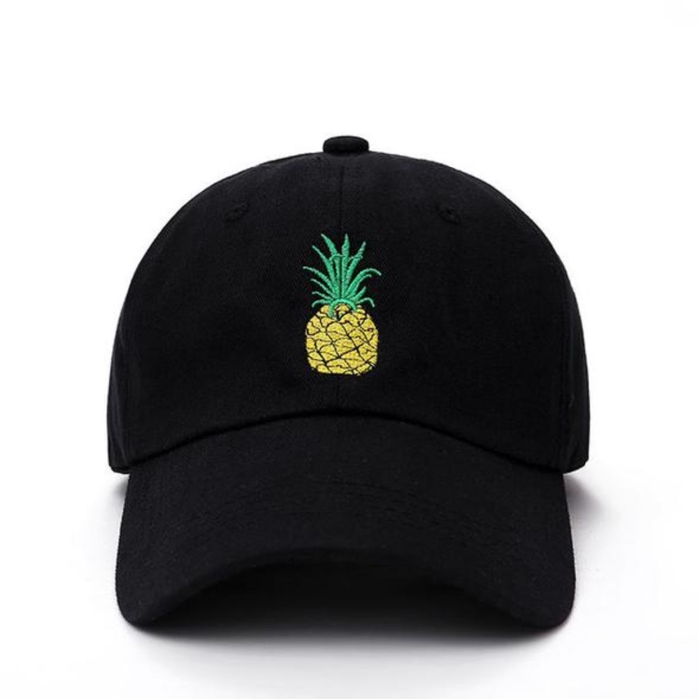 Pineapple Dad Hat - Black